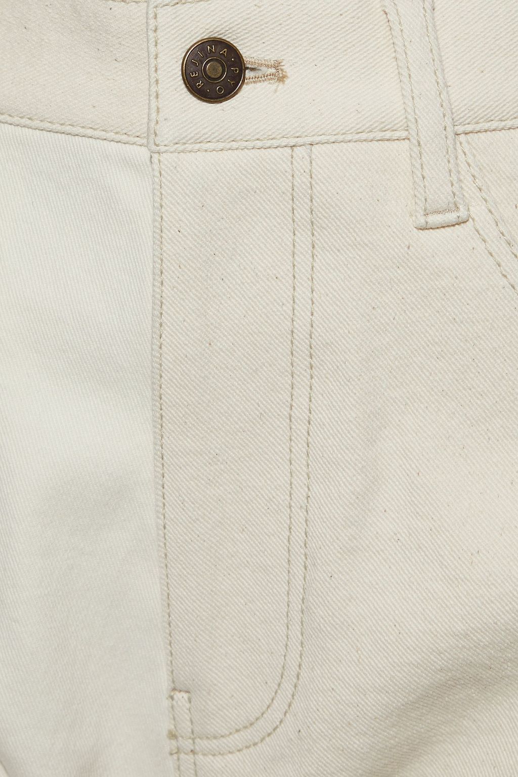 REJINA PYO Toby two-tone high-rise straight-leg jeans