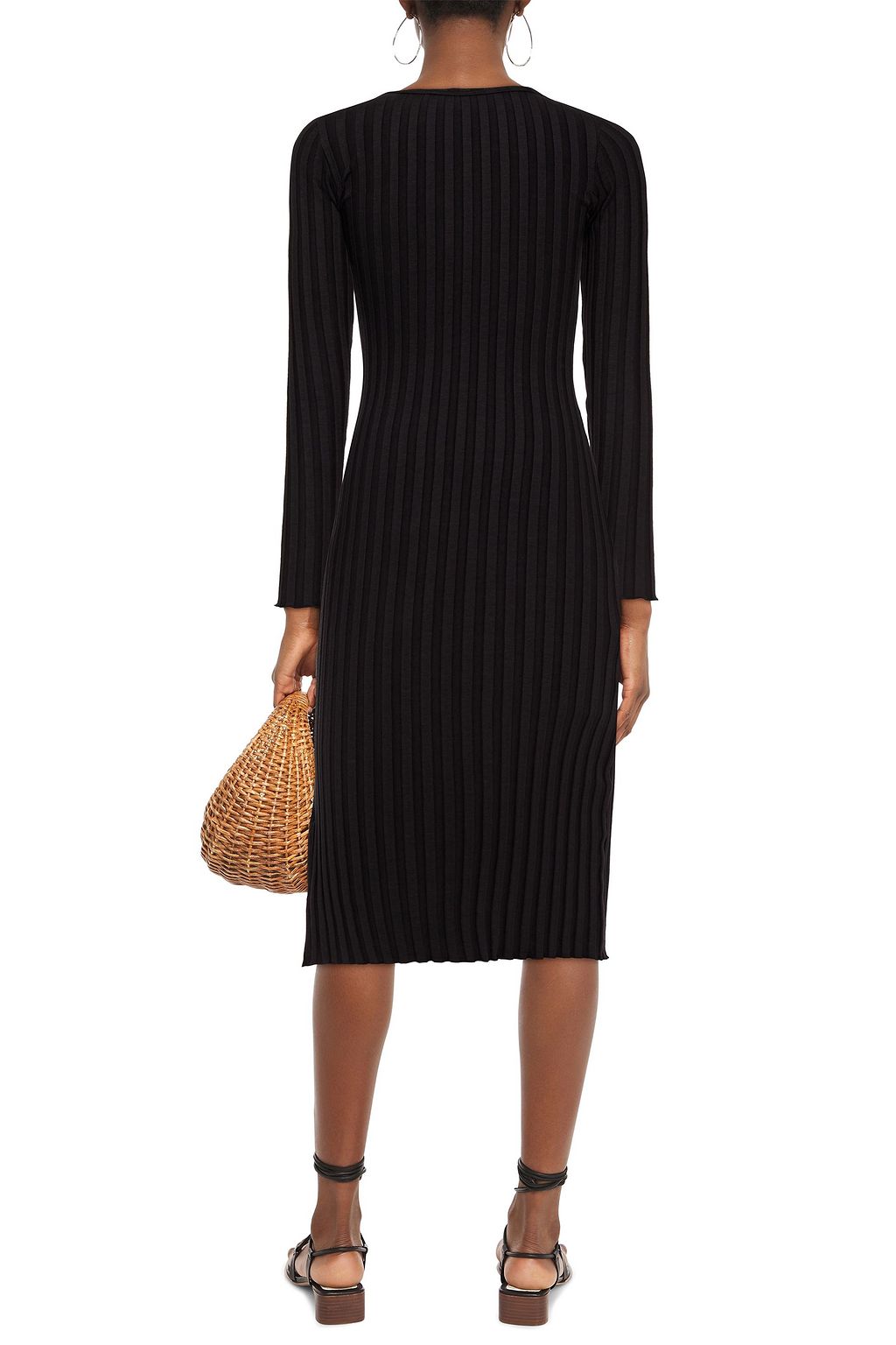 SIMON MILLER Noah ribbed-knit midi dress