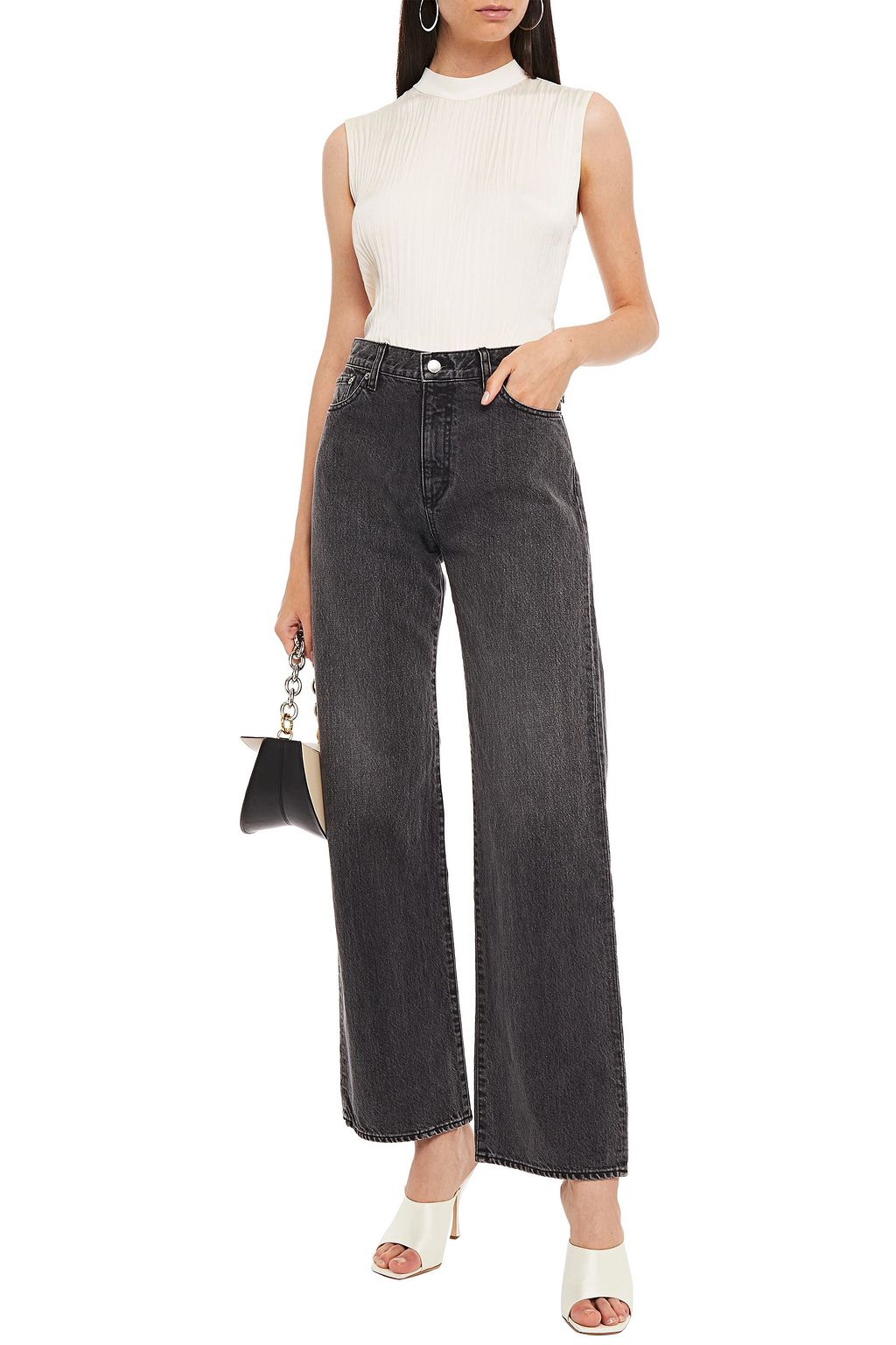 SIMON MILLER High-rise wide-leg jeans