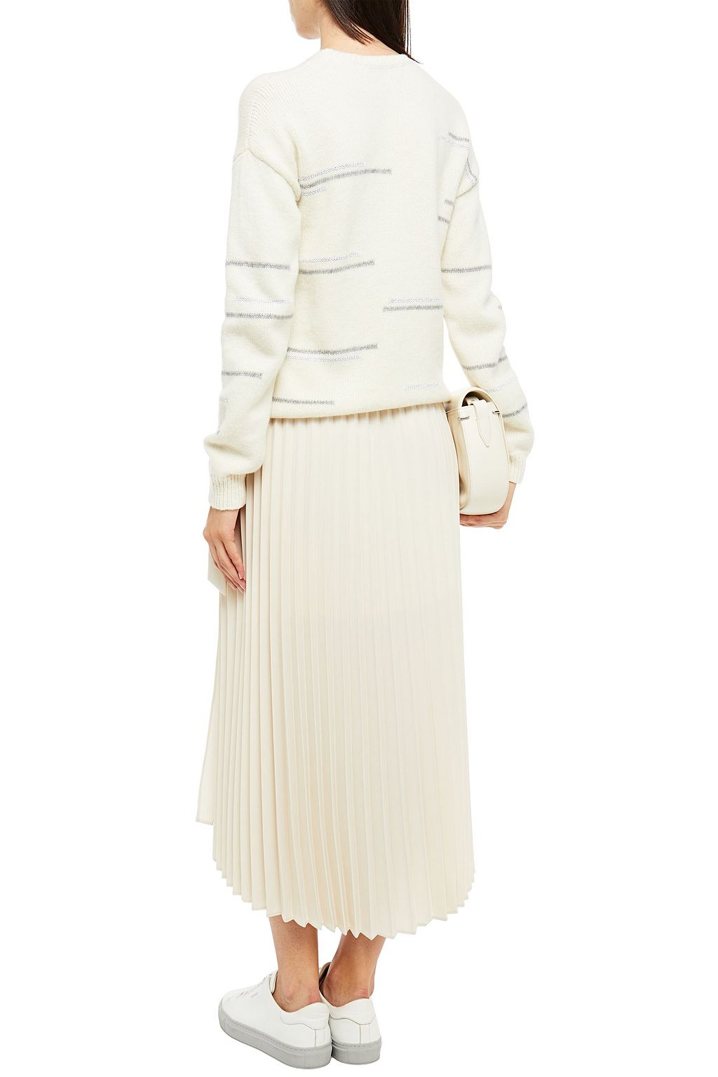 PIAZZA SEMPIONE Wool-blend intarsia sweater