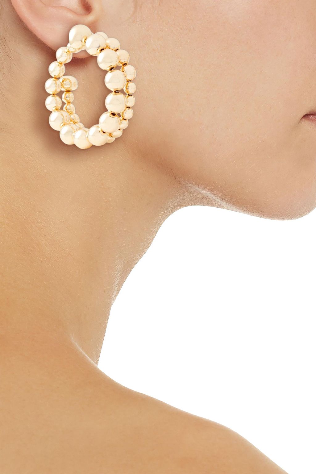 SIMON MILLER Silver-tone hoop earrings