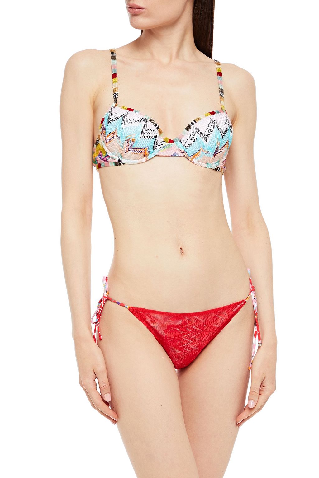 MISSONI Crochet-knit low-rise bikini briefs