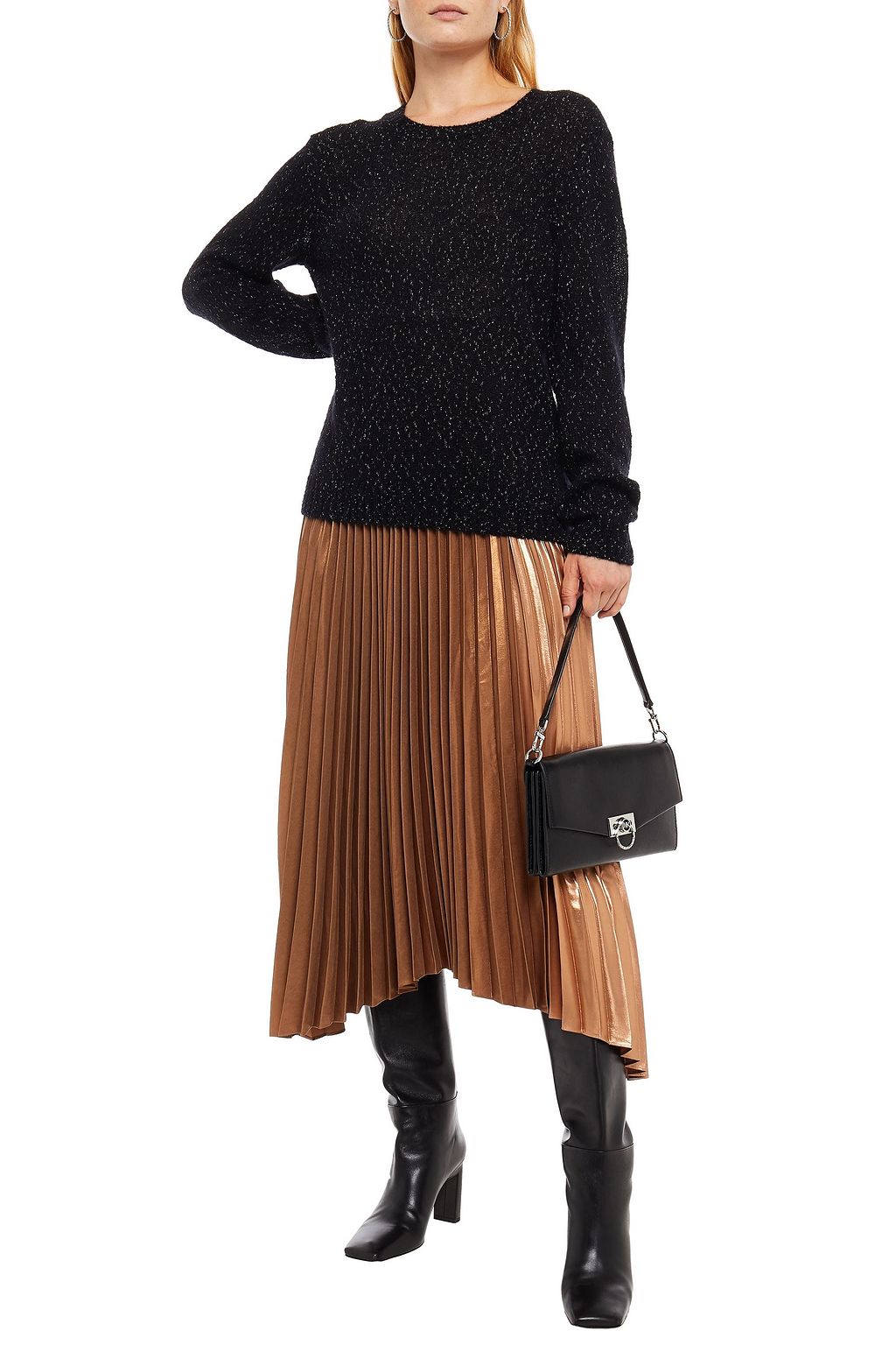 PIAZZA SEMPIONE Metallic knitted sweater