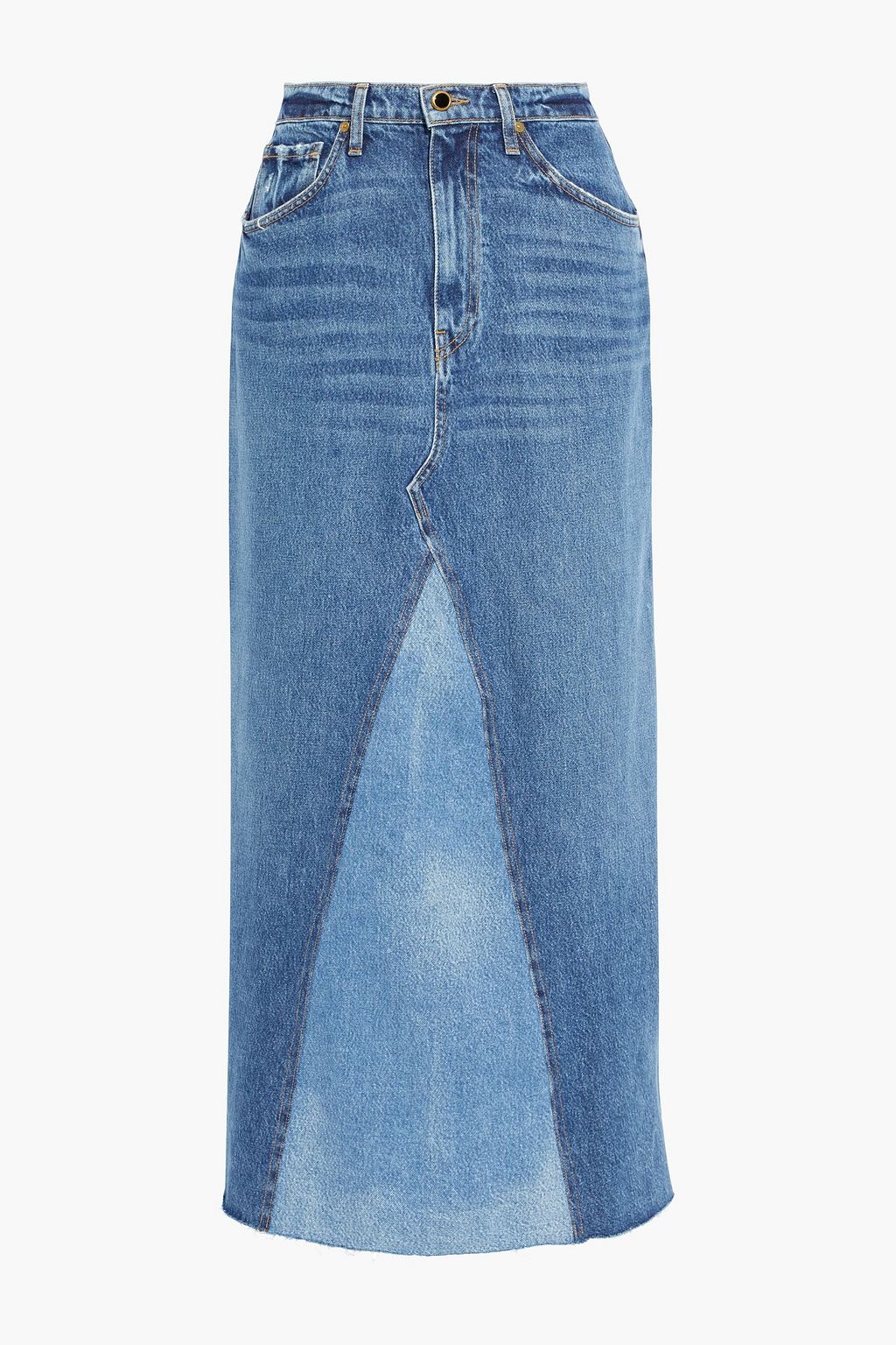 Mid denim Magdalena denim and suede 