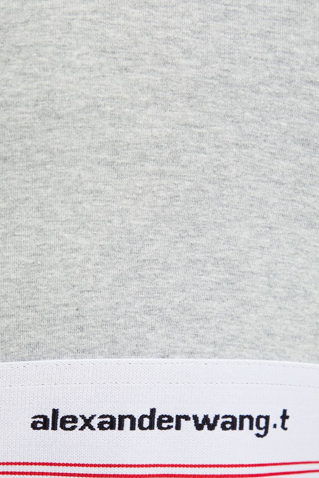 ALEXANDERWANG.T Cropped paneled stretch-cotton jersey top