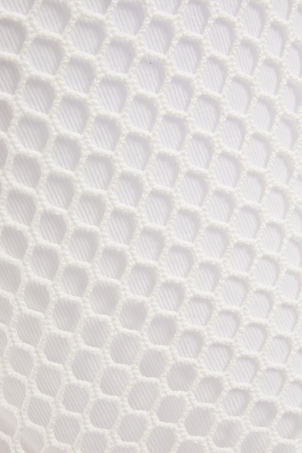 ALEXANDERWANG.T Layered crocheted and ribbed cotton tank