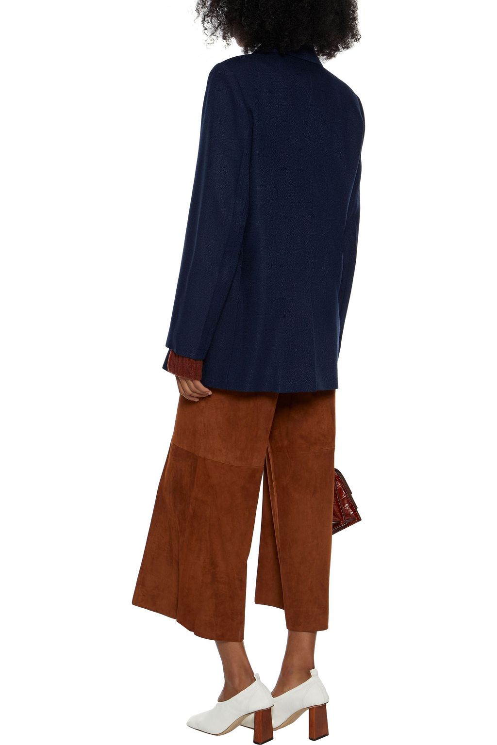 KHAITE Clara double-breasted woven blazer