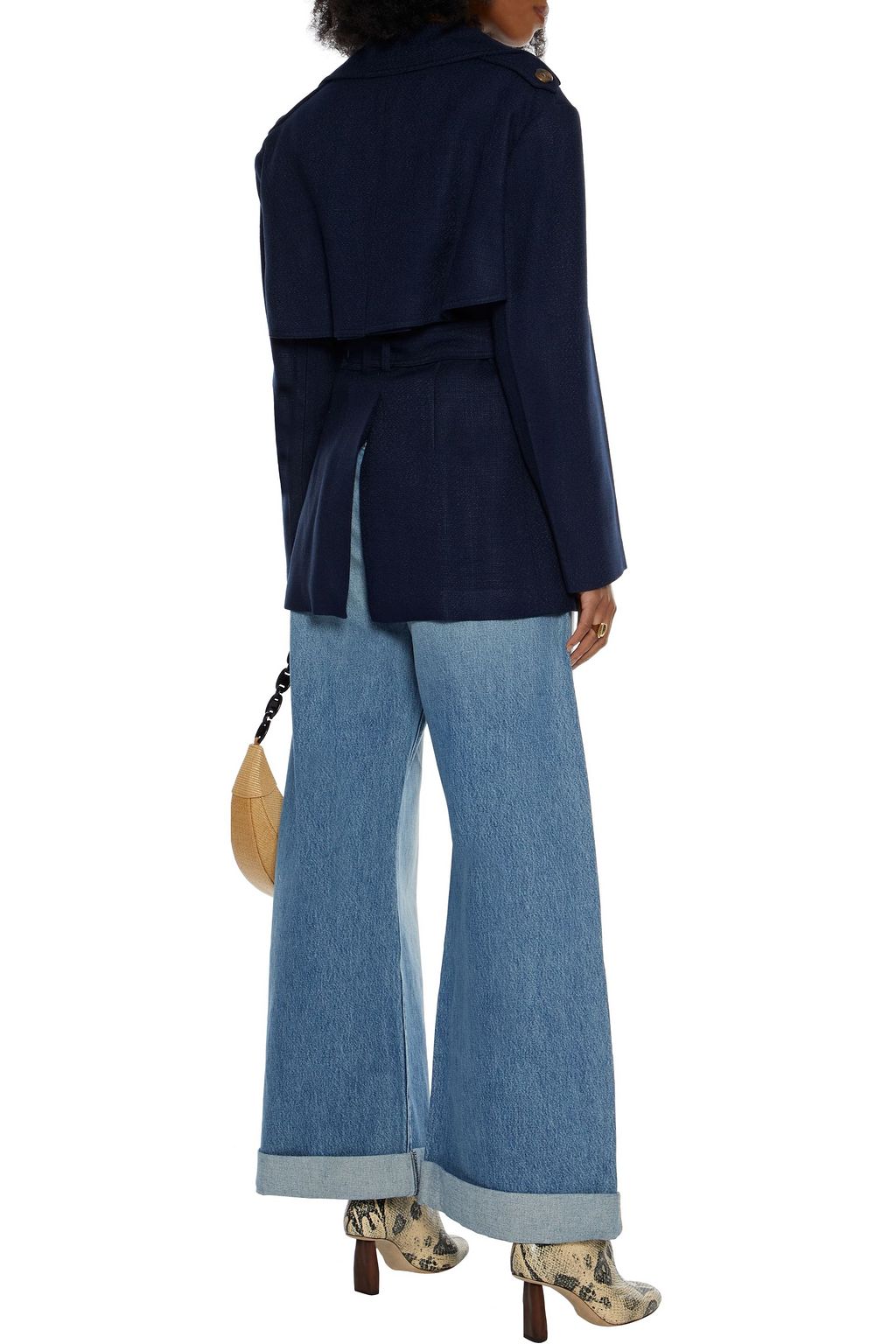 KHAITE Billy belted woven coat