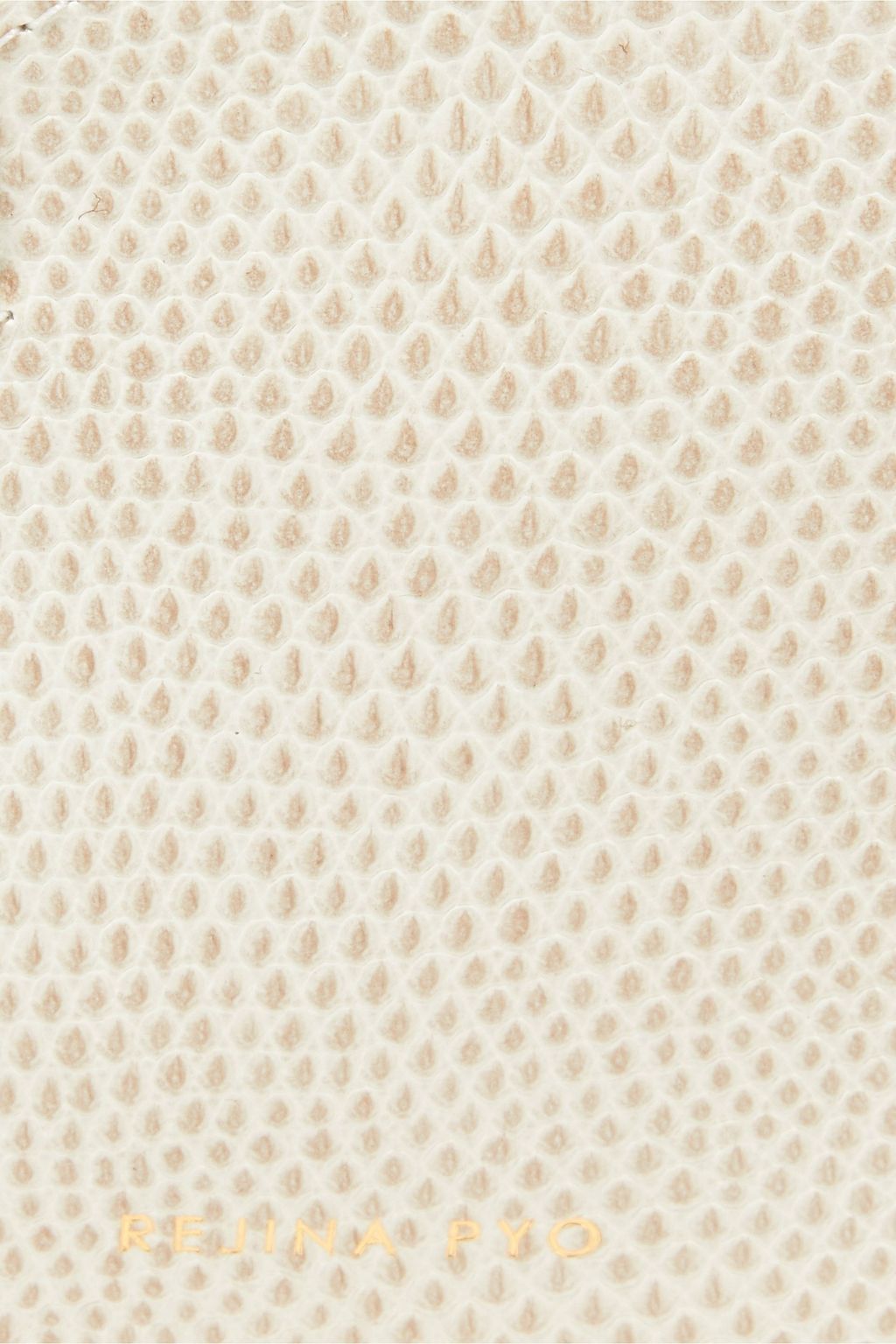 REJINA PYO Toastie lizard-effect leather pouch