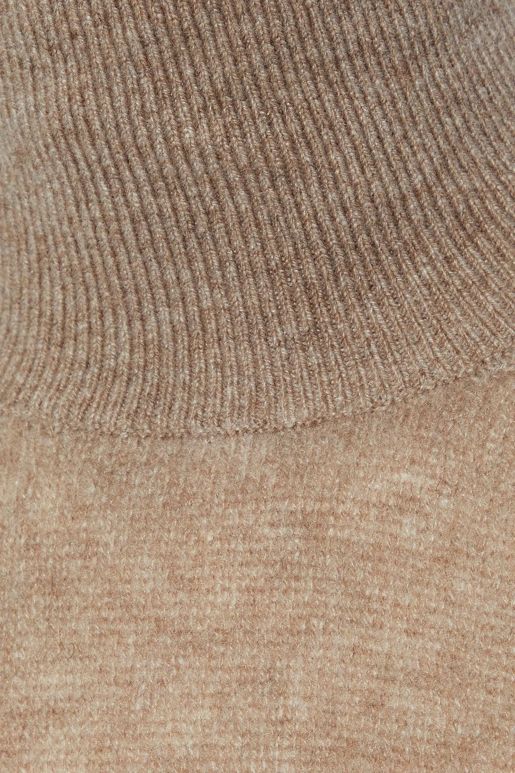KHAITE Julie mélange cashmere turtleneck sweater