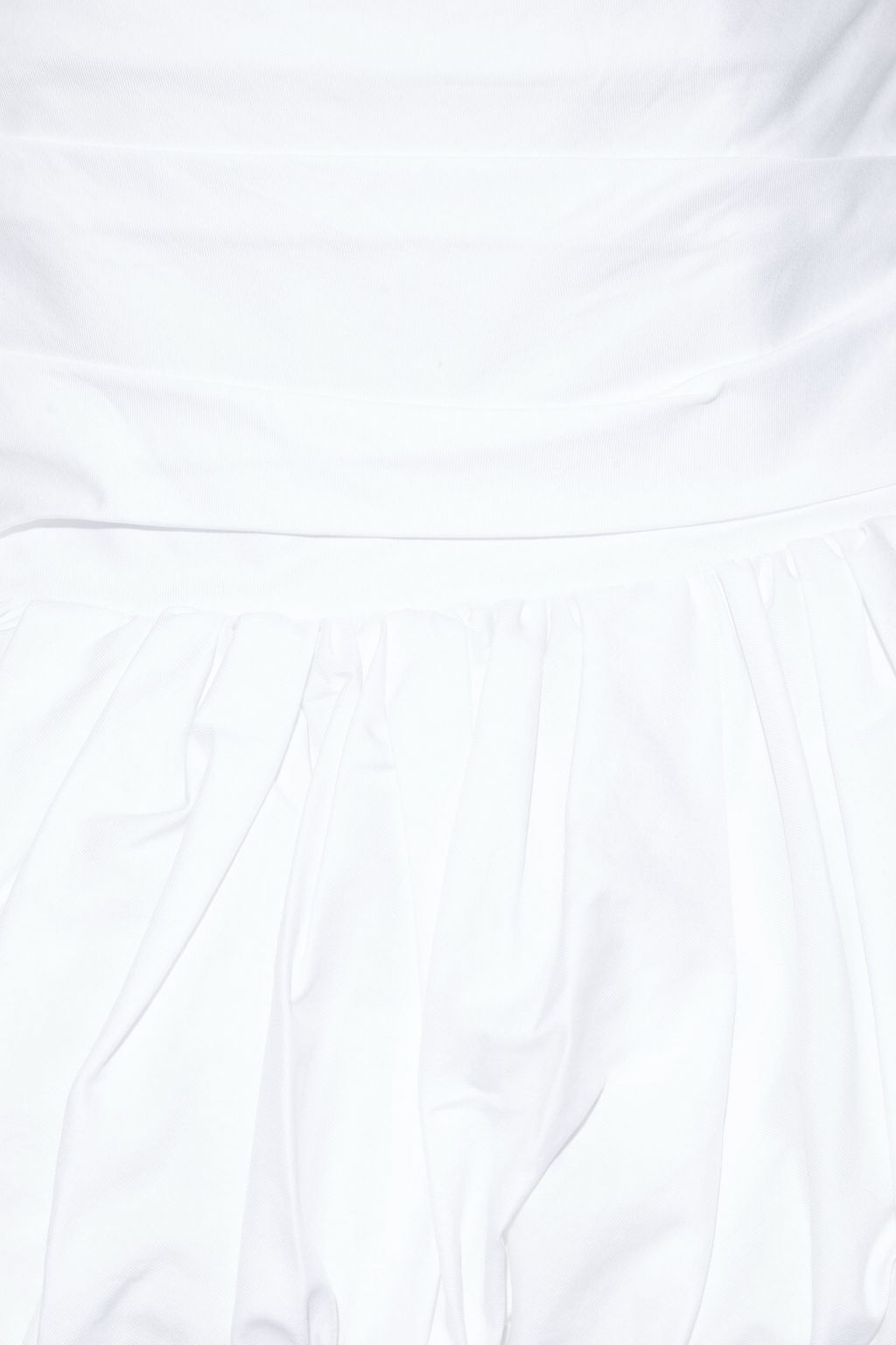 KHAITE Pleated cotton-twill midi skirt