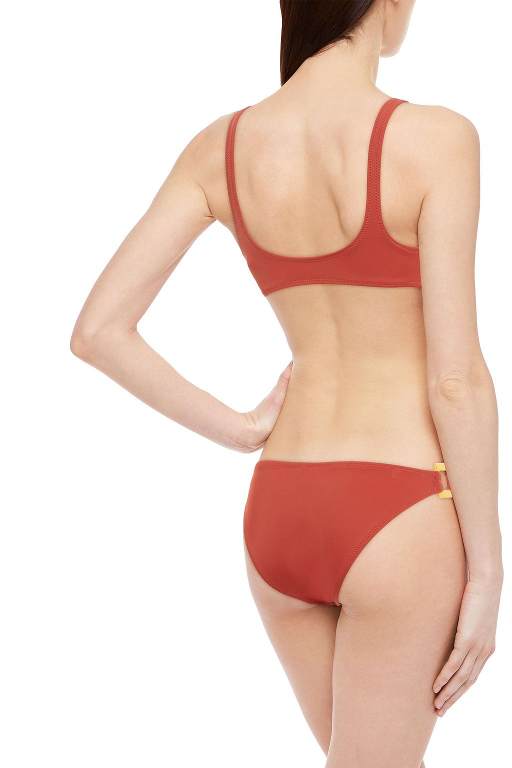 SOLID & STRIPED The Romy buckle-embellished low-rise bikini briefs