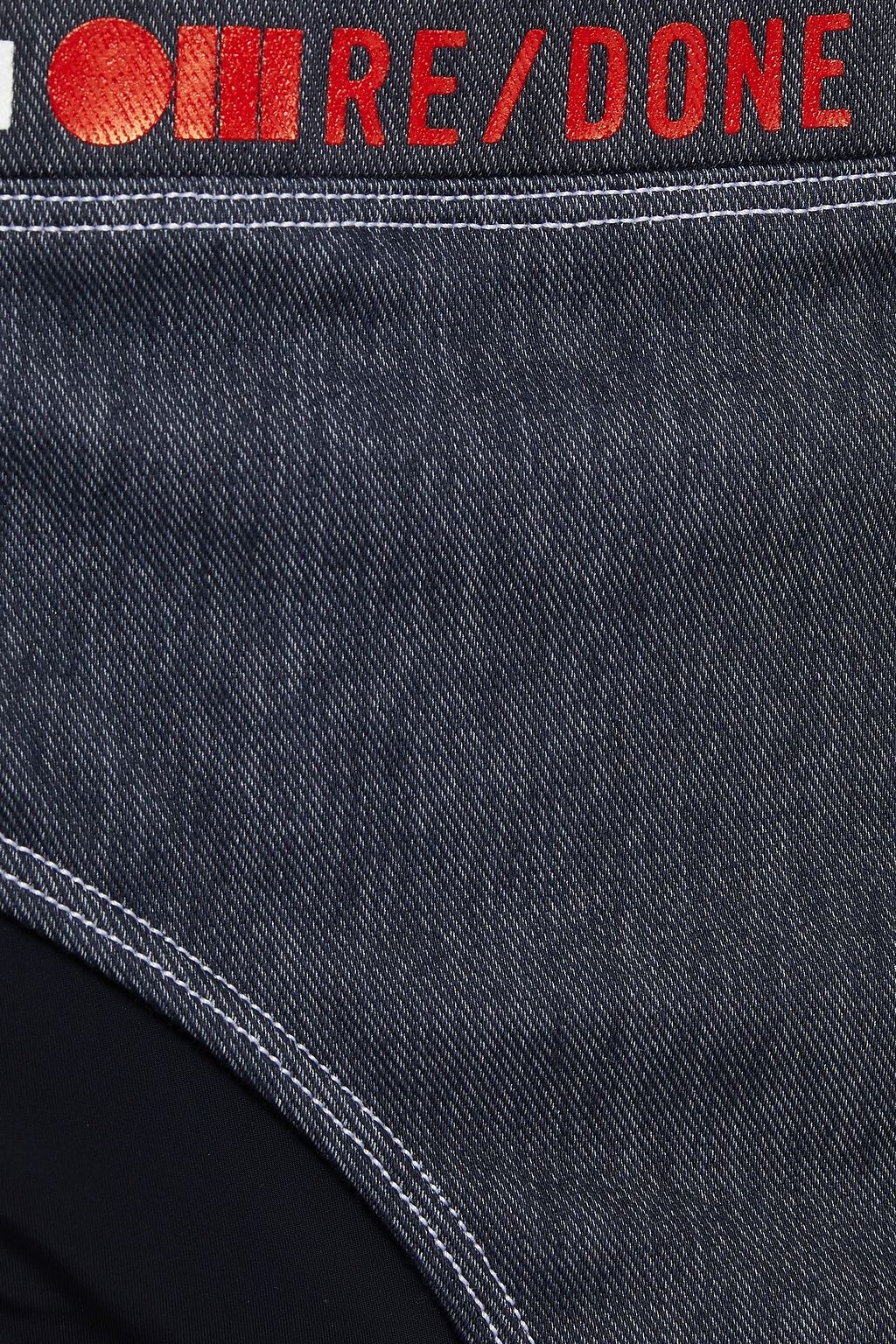 SOLID & STRIPED X RE/DONE Montauk cotton-blend stretch-jersey high-rise bikini briefs