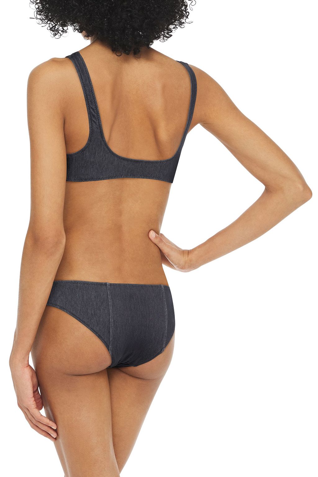 SOLID & STRIPED The Isabella lace-up bikini top