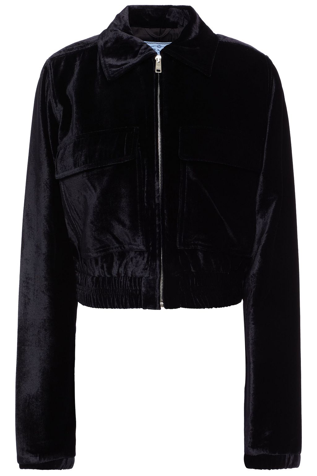 cropped velvet jacket