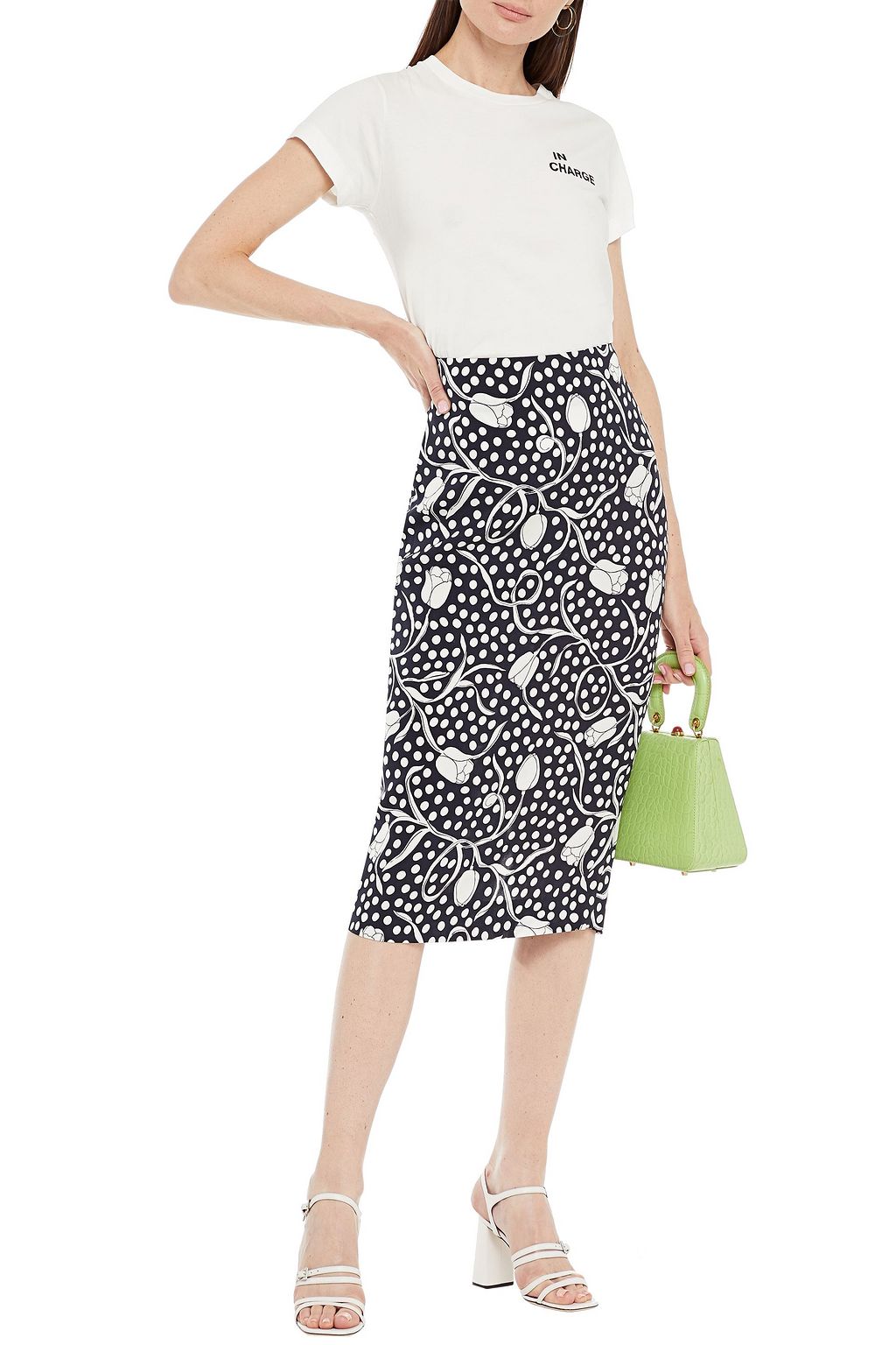 DIANE VON FURSTENBERG Printed cotton-jersey T-shirt