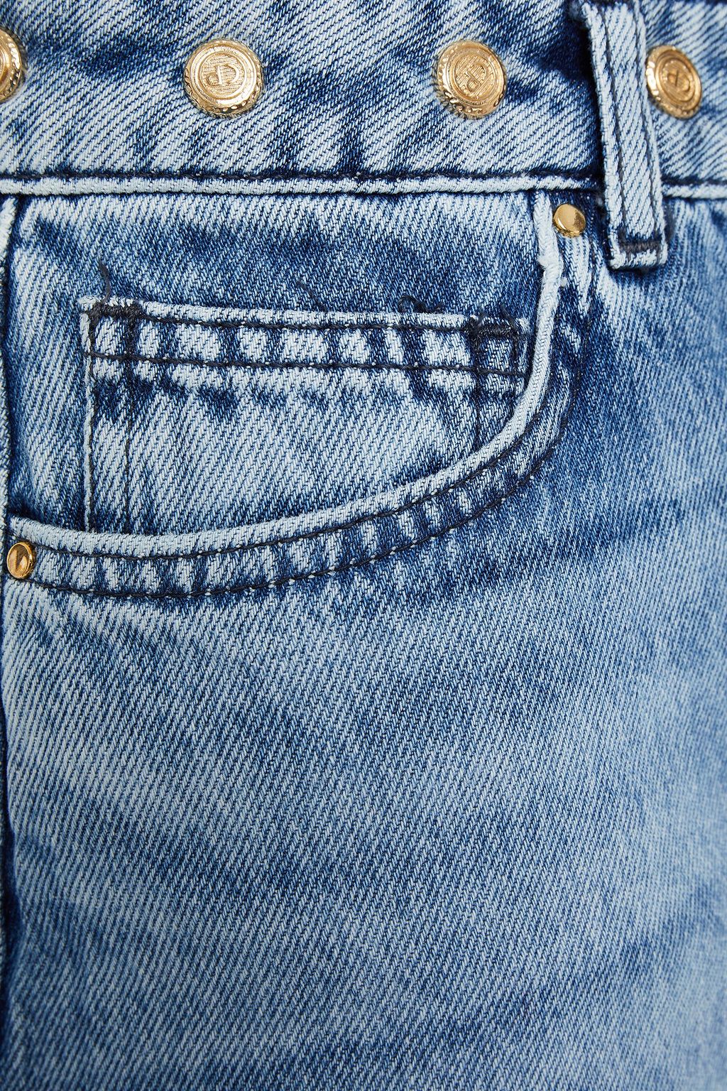 CLAUDIE PIERLOT Stellaire studded denim mini skirt