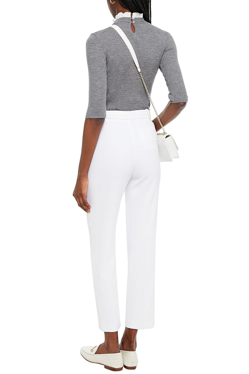 MAJE Ribbed mélange wool sweater