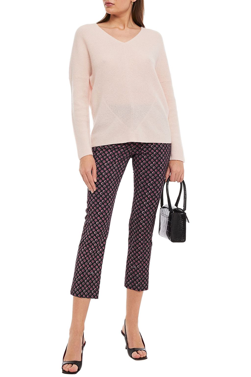 MAJE Mélange cashmere sweater