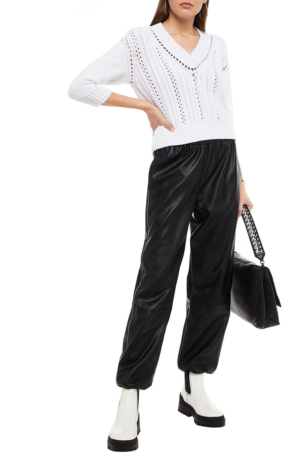 3.1 PHILLIP LIM Crochet-knit sweater