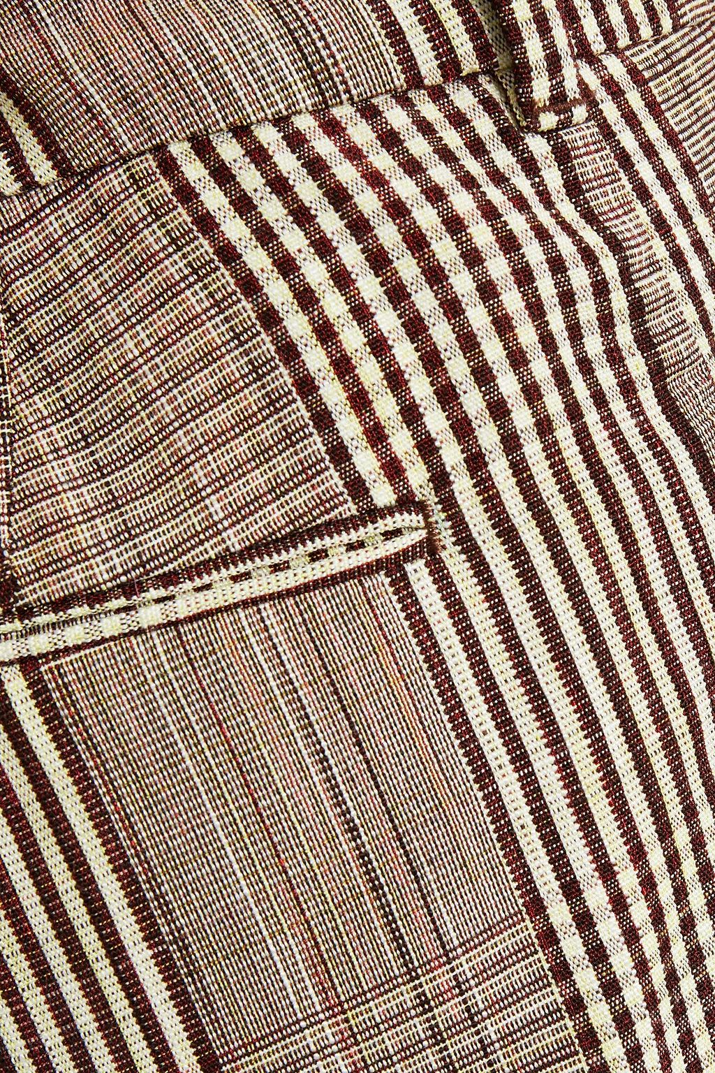 RE/DONE Prince of Wales checked woven kick-flare pants