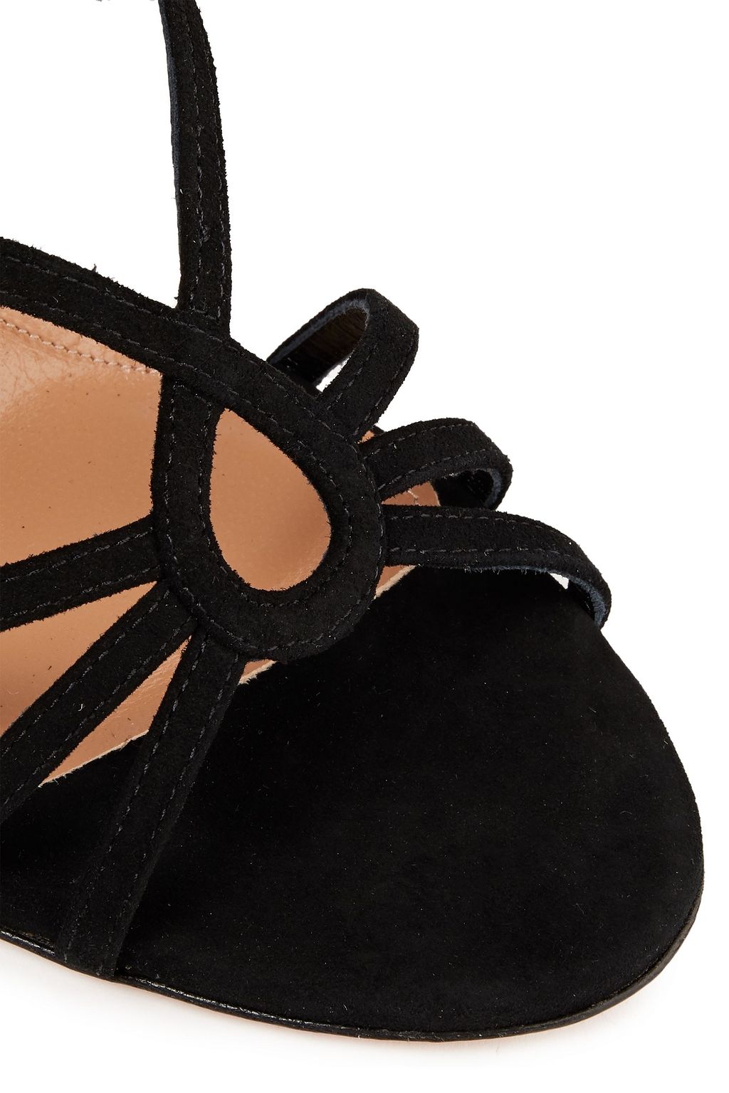 AQUAZZURA Gitana 85 lace-up suede sandals