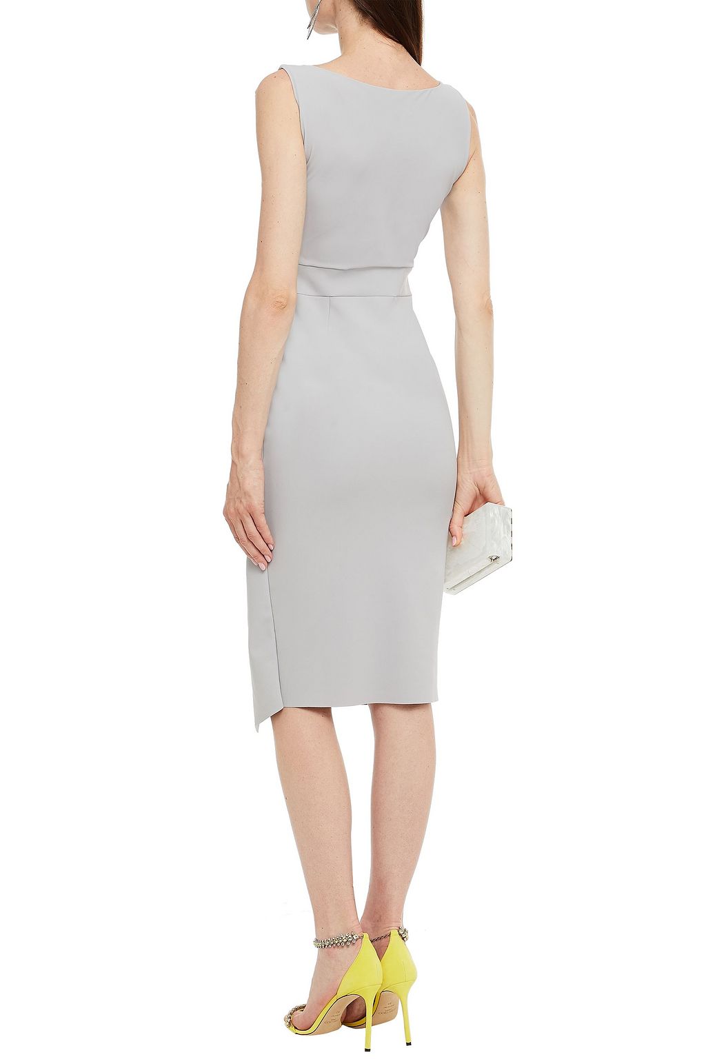 CHIARA BONI LA PETITE ROBE Gurli wrap-effect bow-detailed scuba dress