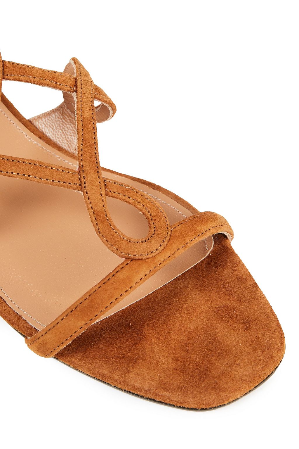AQUAZZURA Gitana lace-up suede sandals