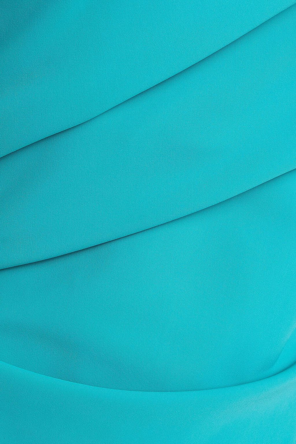 CHIARA BONI LA PETITE ROBE Romy Kleid aus Scuba mit Raffungen und asymmetrischer Schulterpartie