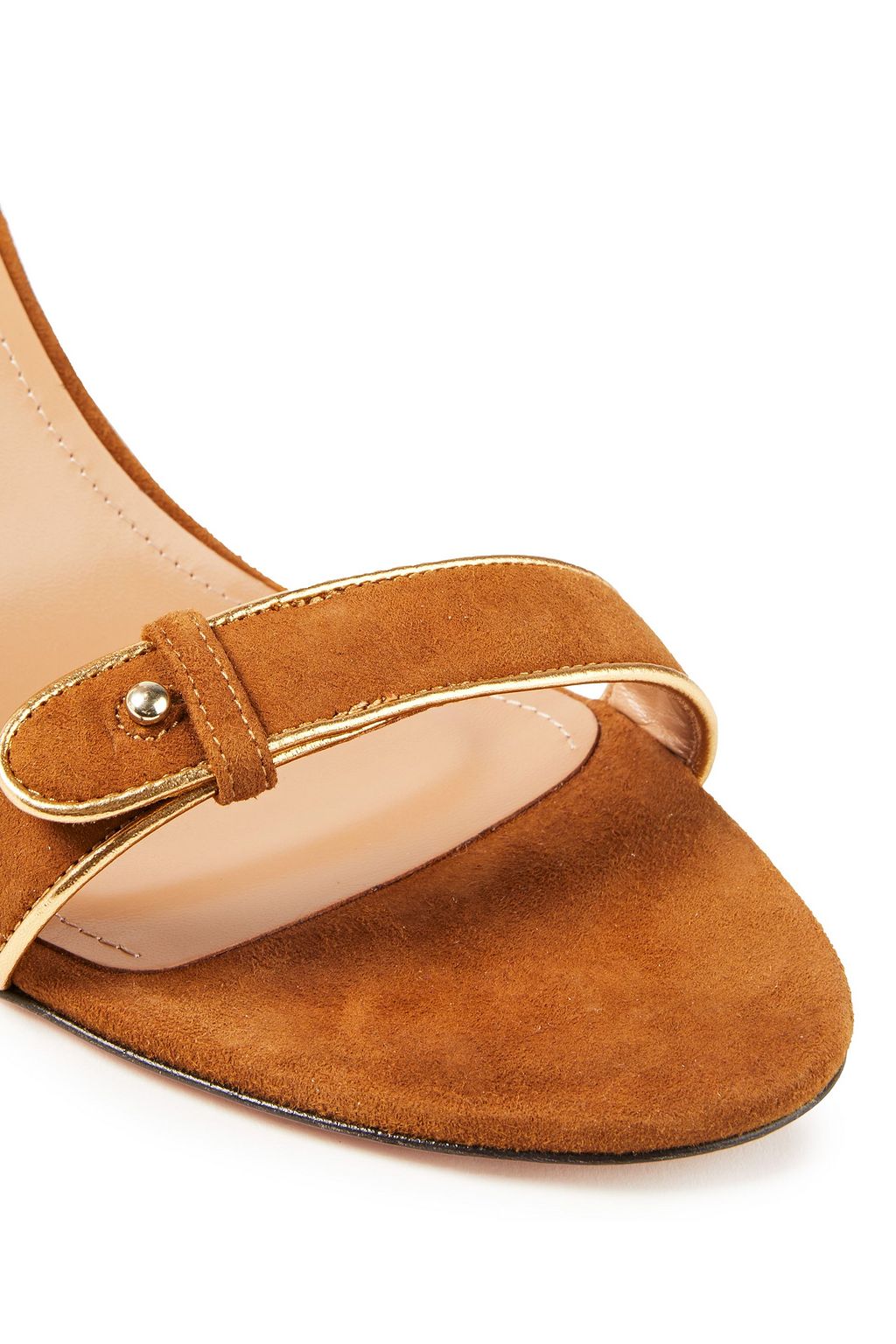 AQUAZZURA Lucky Star 105 Sandalen aus Veloursleder mit Verzierung