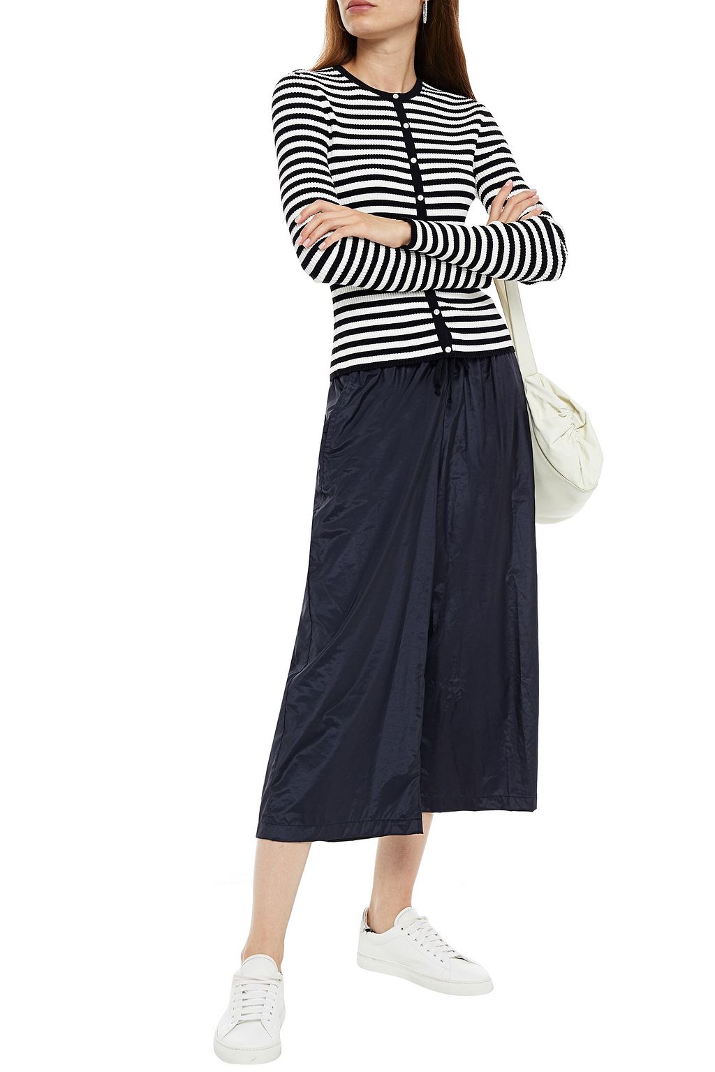 CLU Cotton-blend taffeta culottes