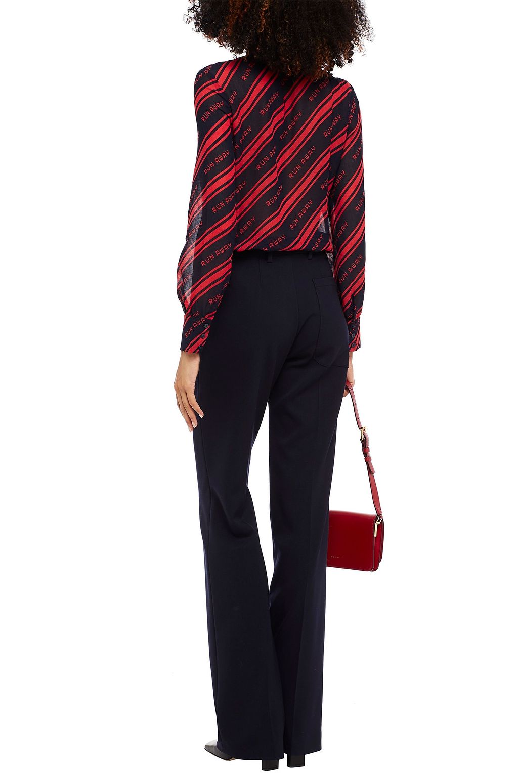 CLAUDIE PIERLOT Carlotta printed chiffon shirt