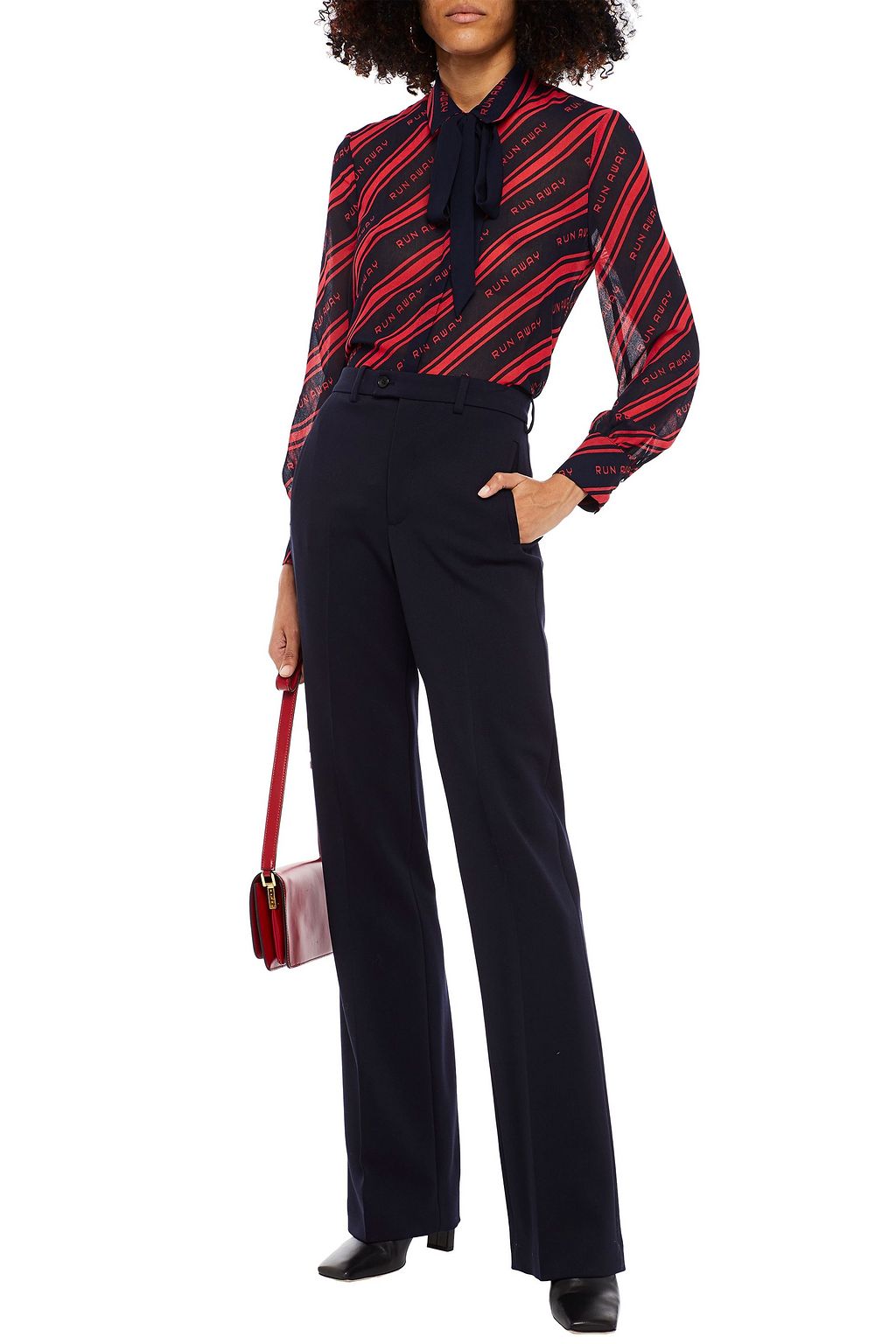 CLAUDIE PIERLOT Carlotta printed chiffon shirt