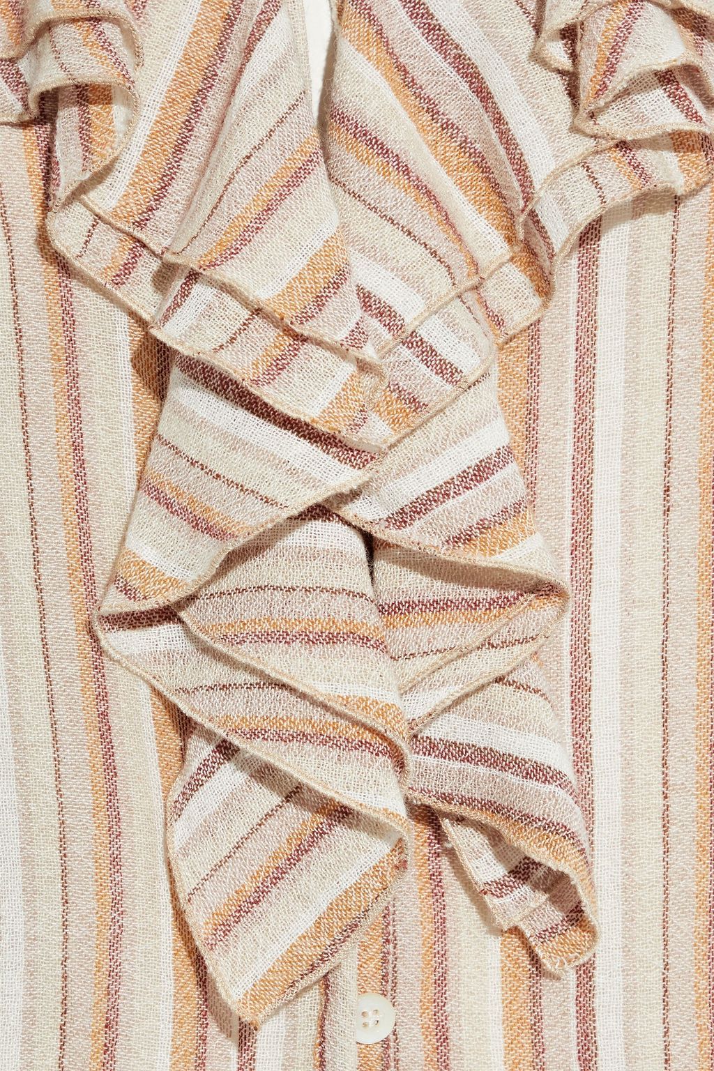 SEE BY CHLOÉ Ruffled striped gauze blouse