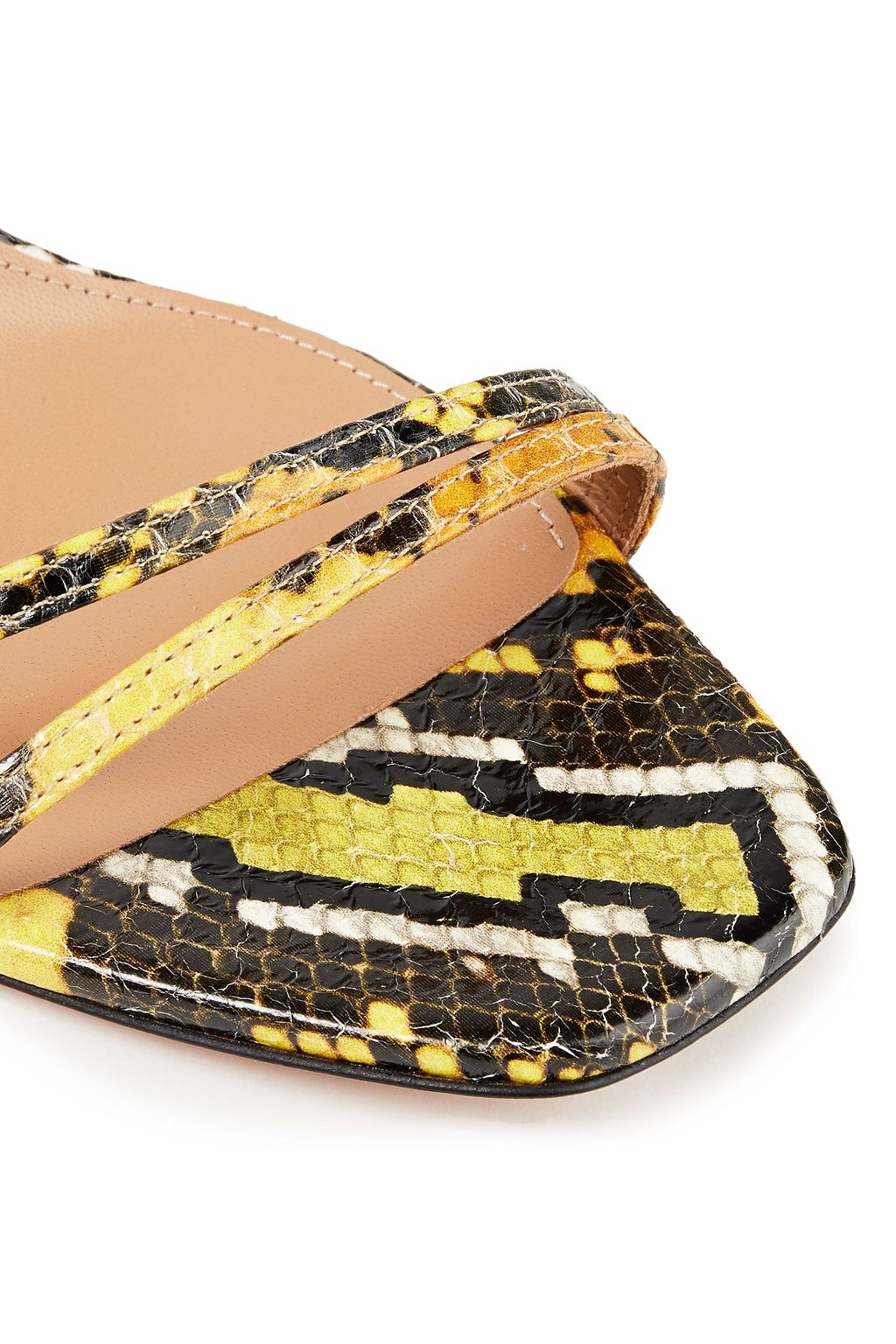 AQUAZZURA Isbael 75 Sandalen aus Elapheleder