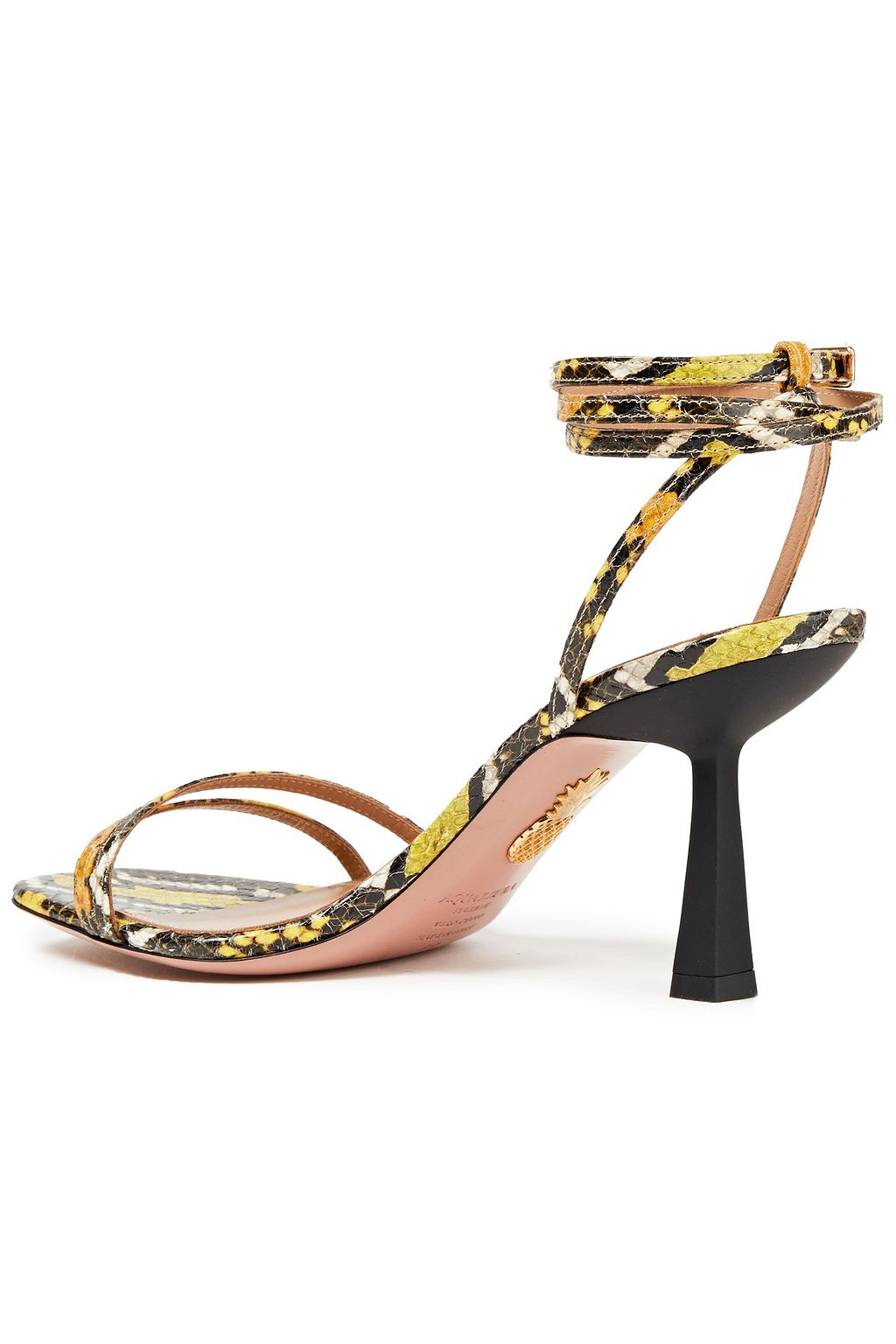 AQUAZZURA Isbael 75 Sandalen aus Elapheleder