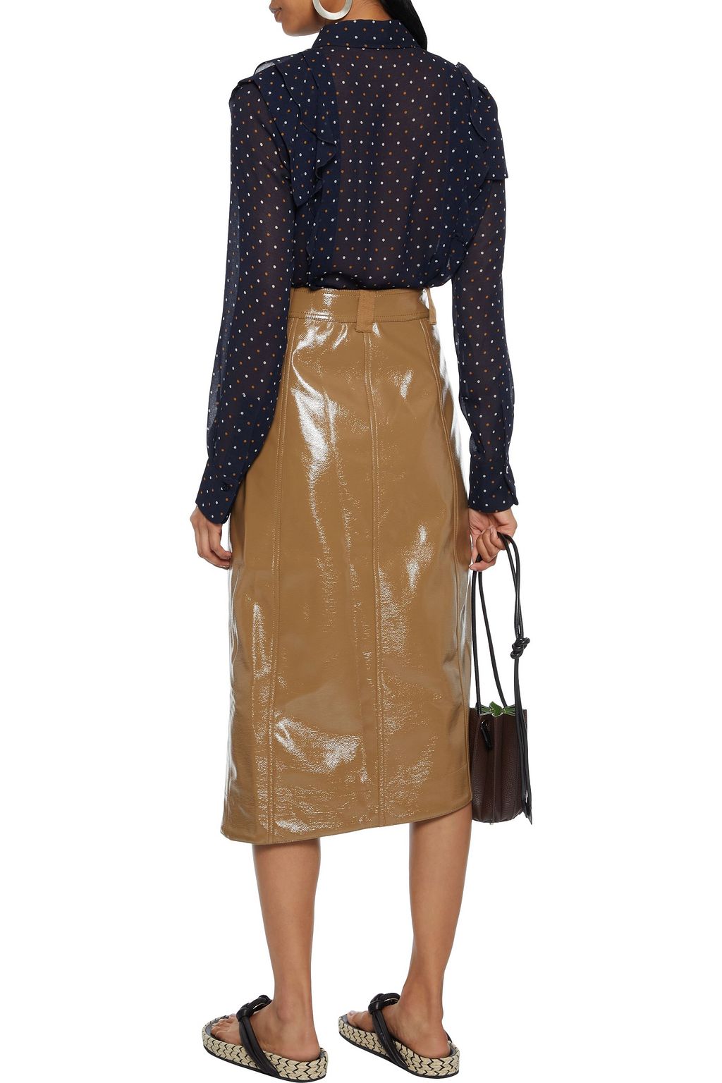 SEE BY CHLOÉ Ruffled printed georgette shirt