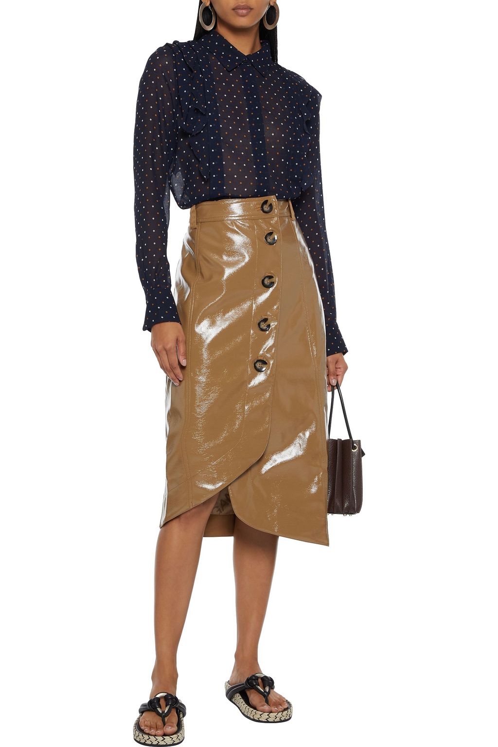 SEE BY CHLOÉ Ruffled printed georgette shirt