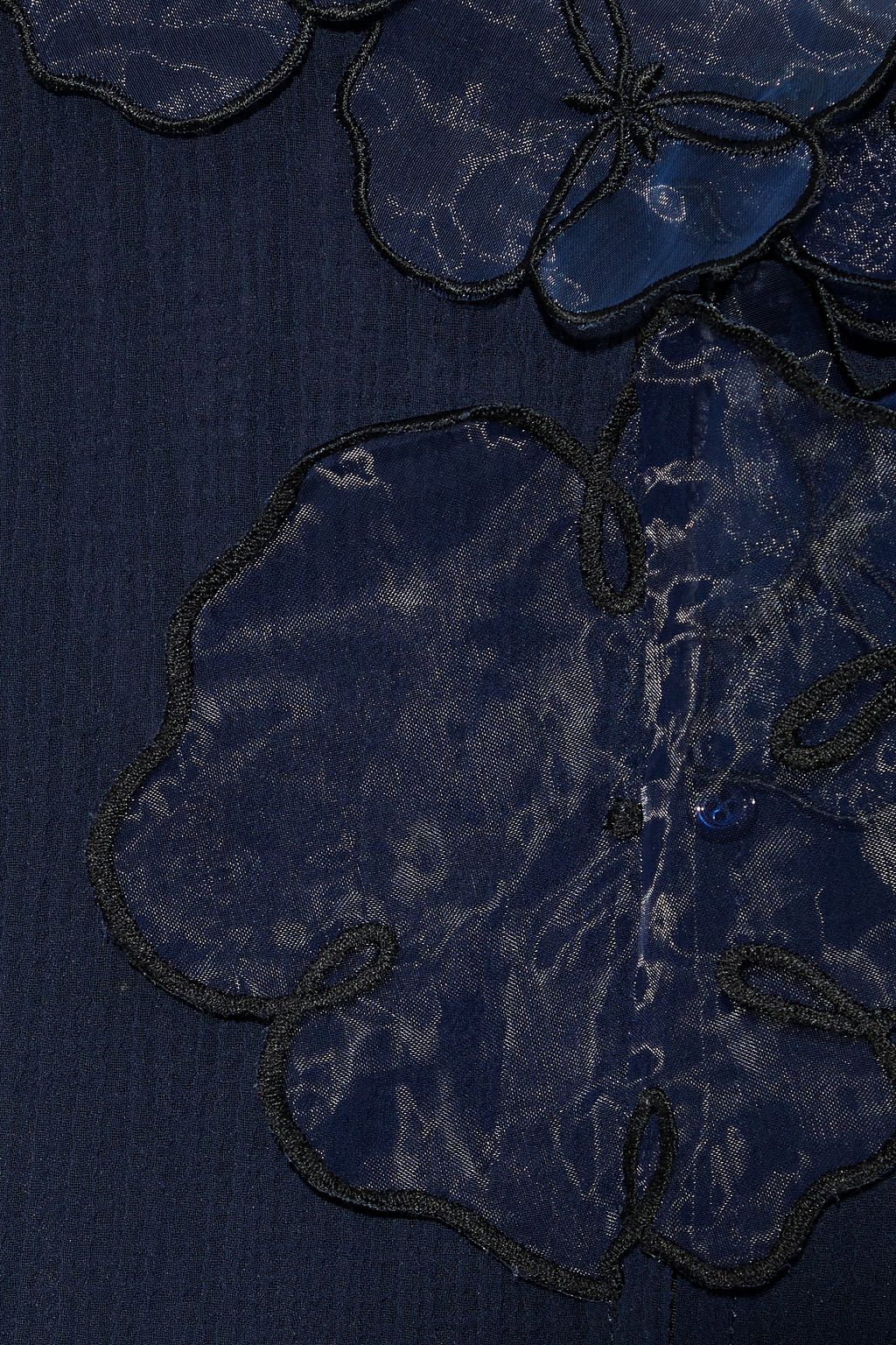 SEE BY CHLOÉ Floral-appliquéd georgette shirt