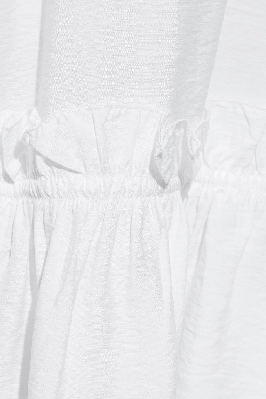 SEE BY CHLOÉ Ruffle-trimmed crinkled-voile midi skirt