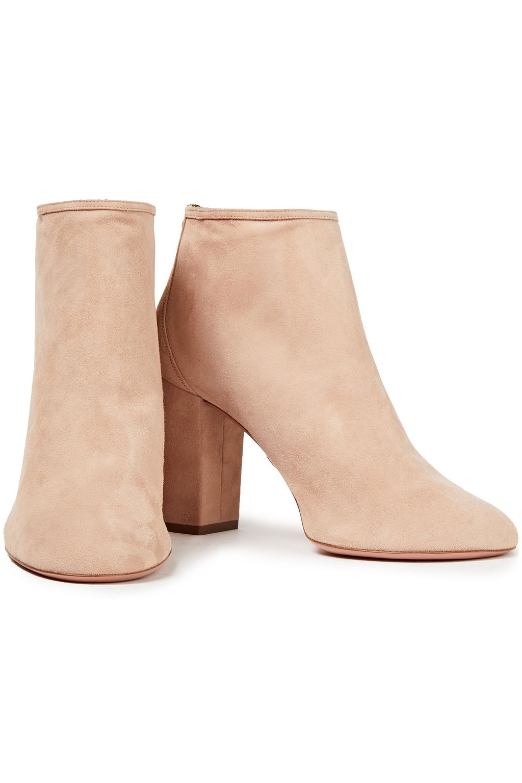 AQUAZZURA Downtown 85 suede ankle boots