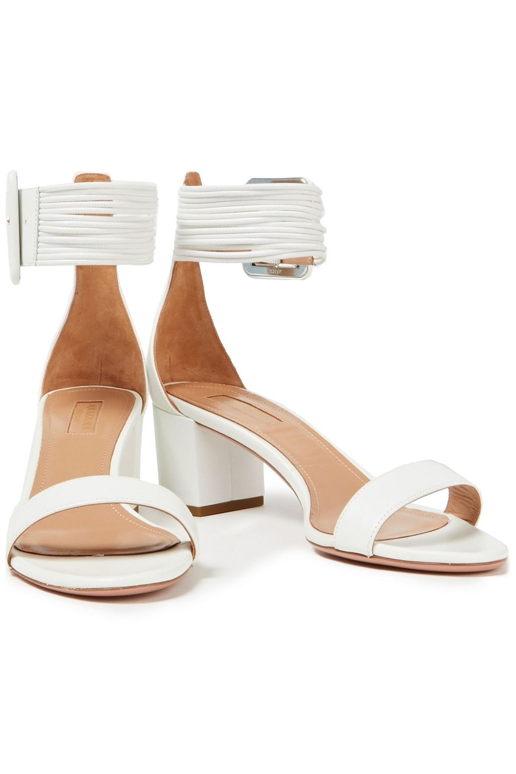 AQUAZZURA Casablanca 50 leather sandals