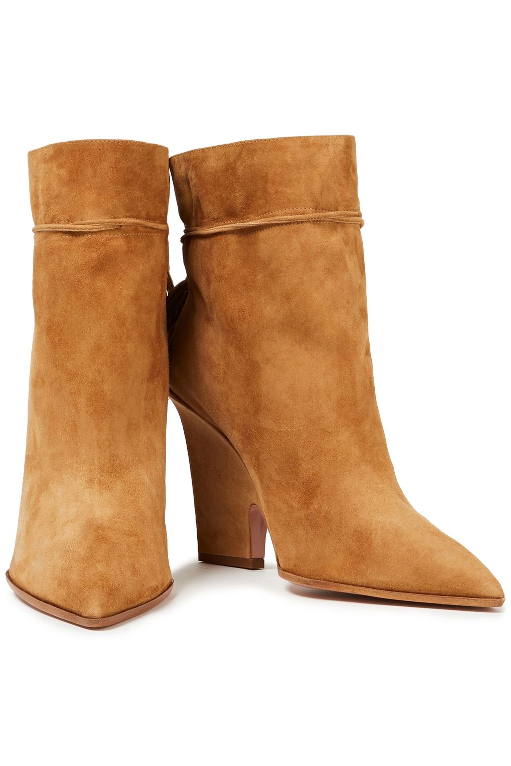AQUAZZURA Sartonal 95 tasseled suede ankle boots