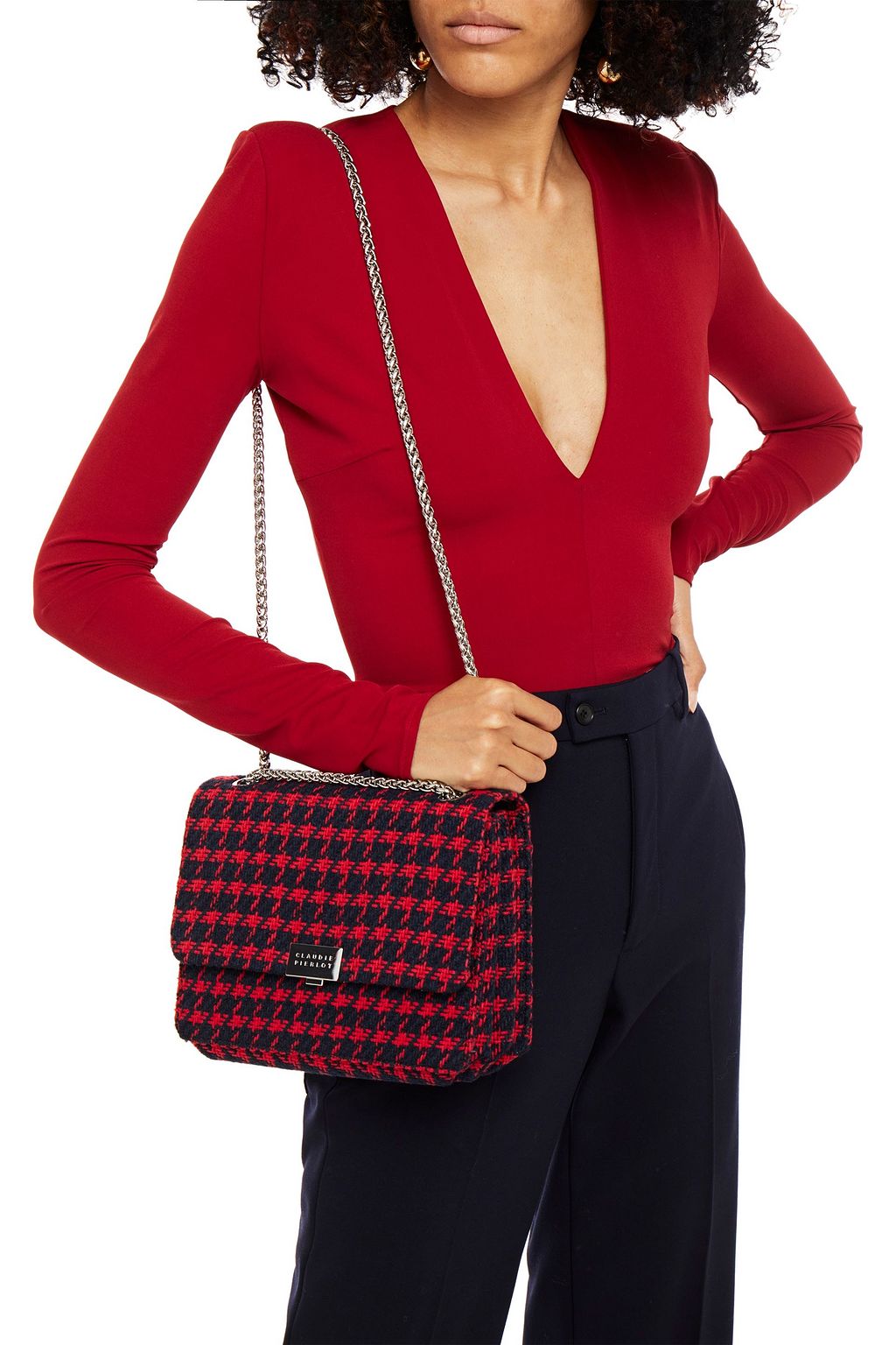 CLAUDIE PIERLOT Tweed shoulder bag