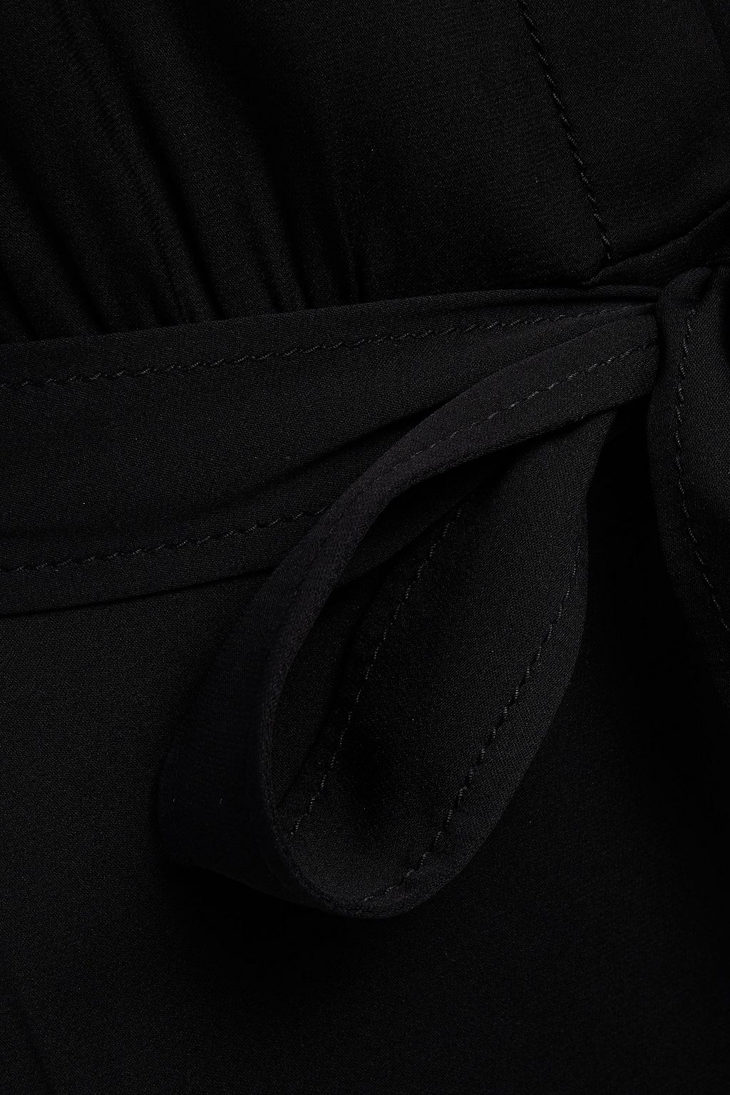 DIANE VON FURSTENBERG Belted stretch-silk jumpsuit