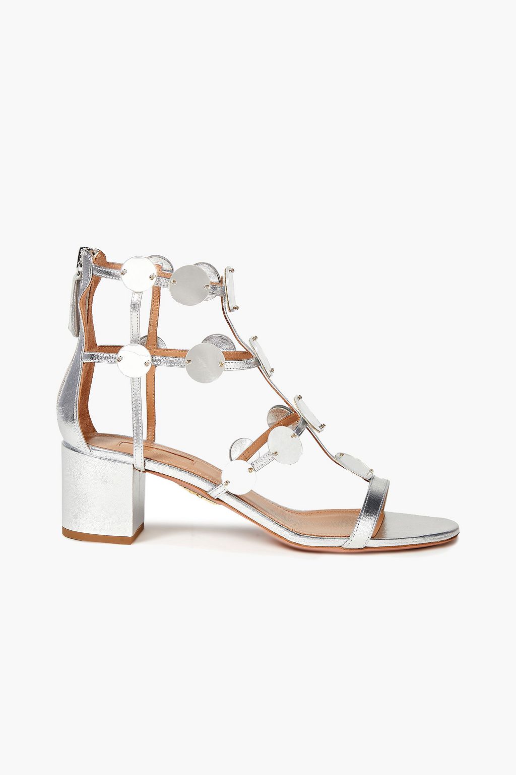 caged sandals mid heel