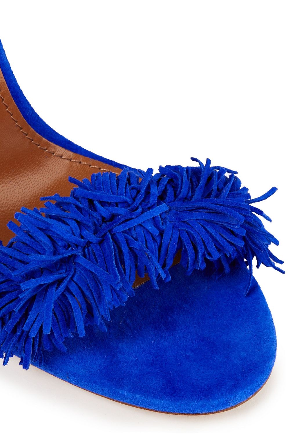 AQUAZZURA Wild Thing 105 fringed suede sandals