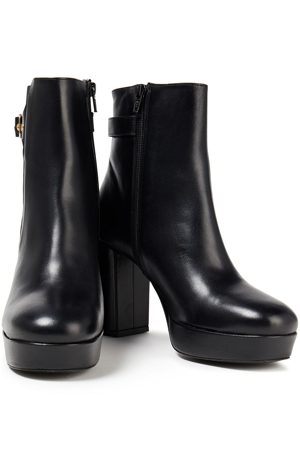 CLAUDIE PIERLOT Plateau leather ankle boots