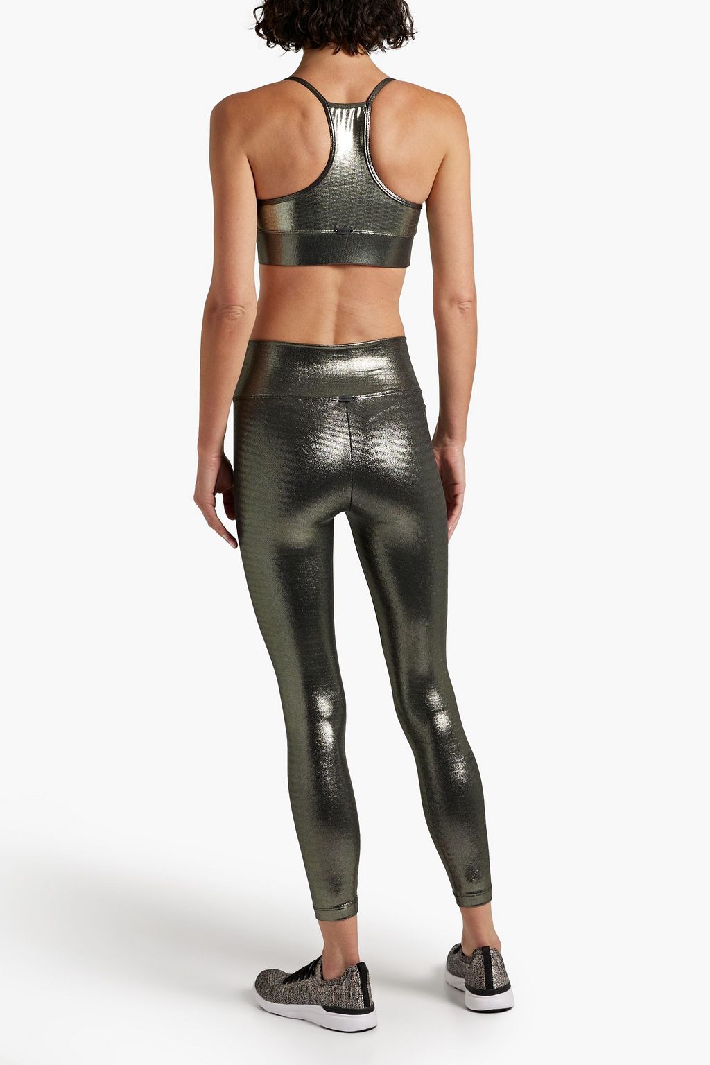 KORAL Lustrous Glaze metallic stretch leggings