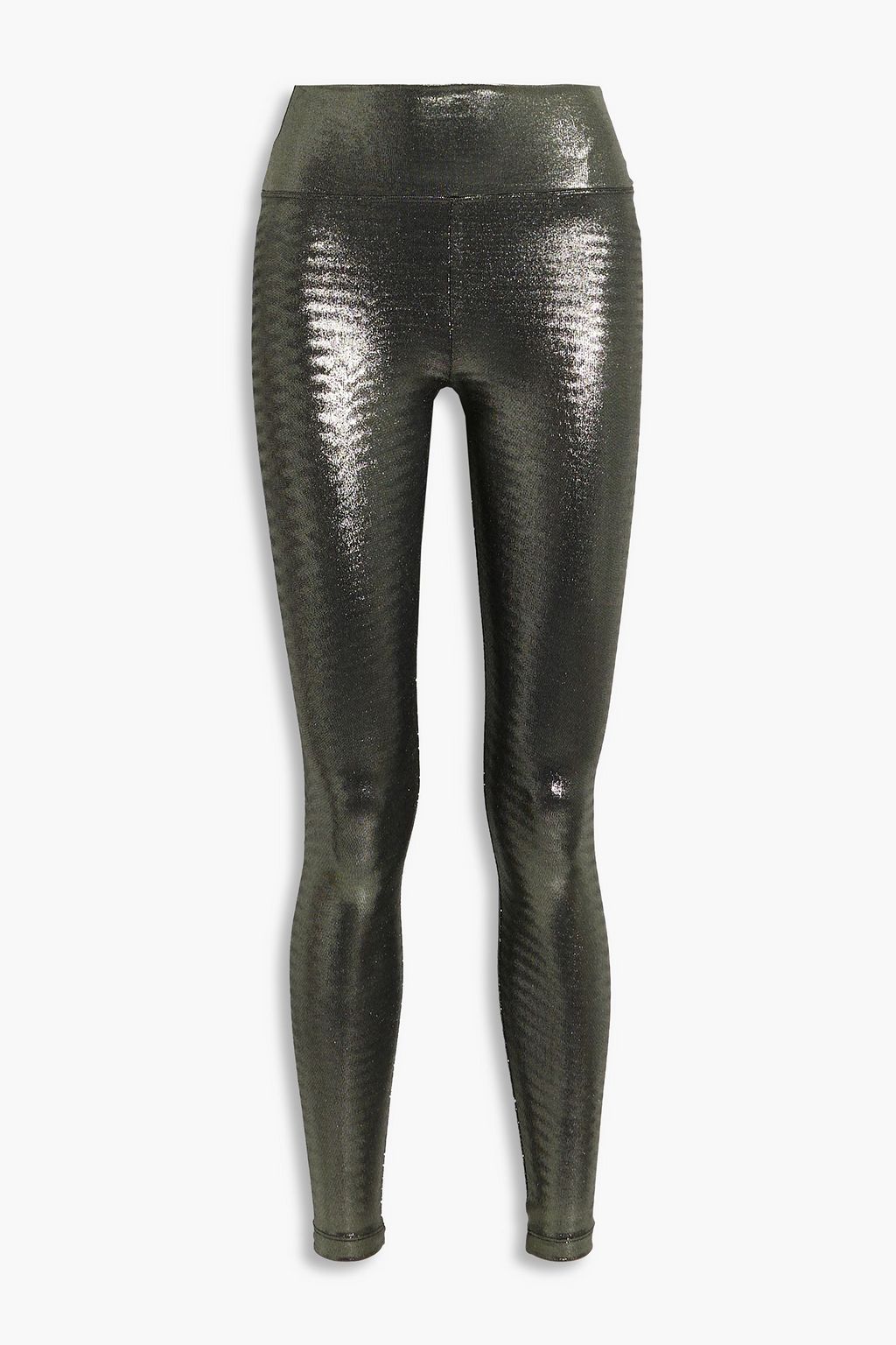 Lustrous Glaze metallic stretch leggings